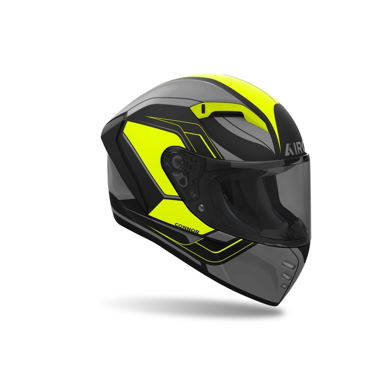 Integrirana motoristična čelada Airoh CONNOR Dunk mat rumena