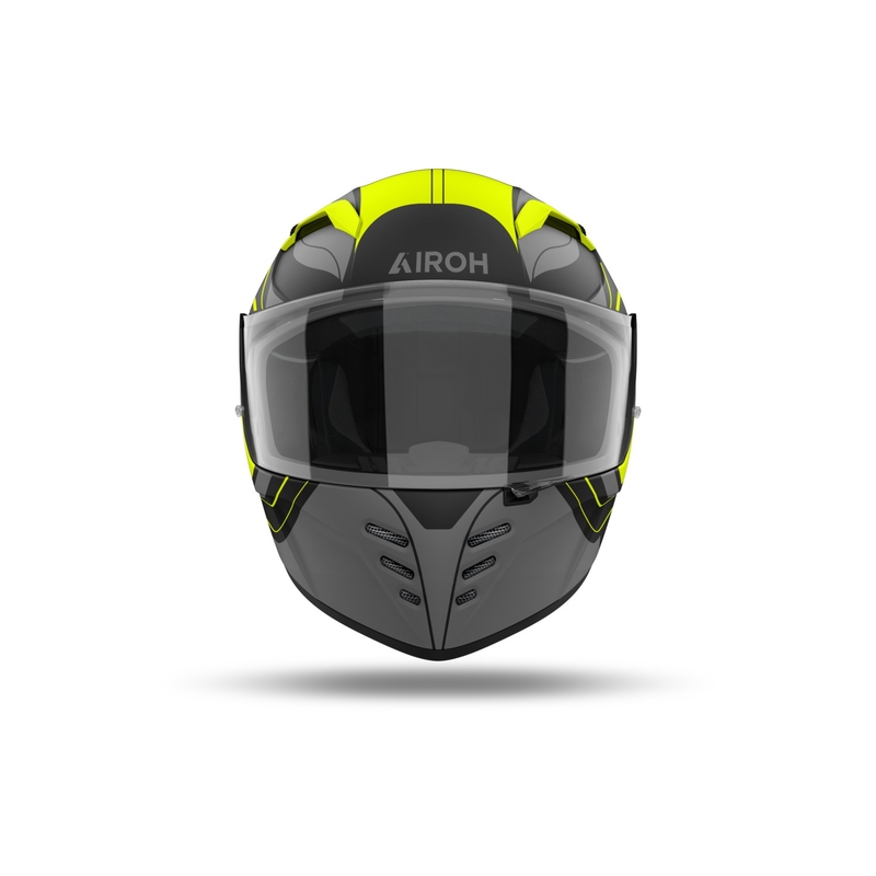 Integrirana motoristična čelada Airoh CONNOR Dunk mat rumena
