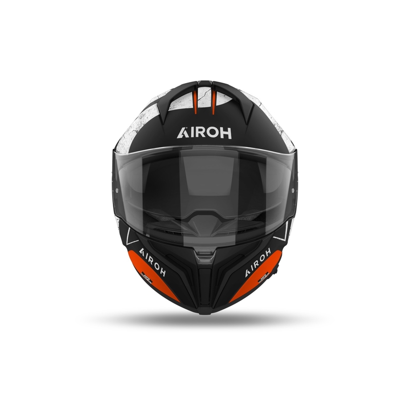 Integralna motoristična čelada Airoh MATRYX Scope mat oranžna