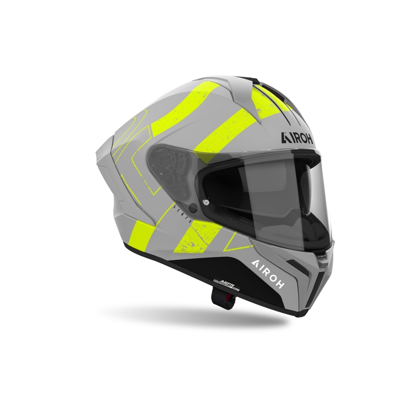 Integralna motoristična čelada Airoh MATRYX Scope mat rumena