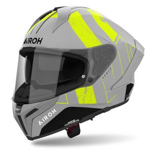 Integralna motoristična čelada Airoh MATRYX Scope mat rumena