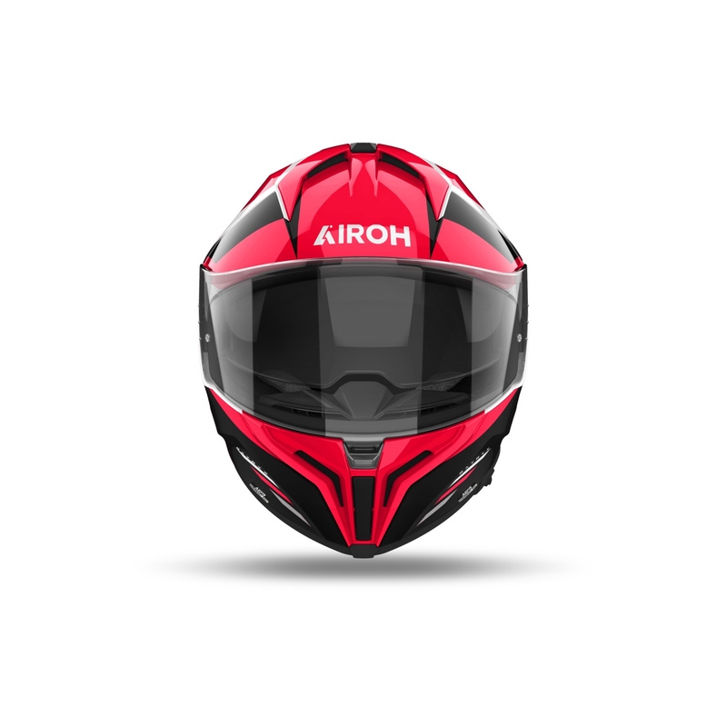 Integralna motoristična čelada Airoh MATRYX Thron rdeča