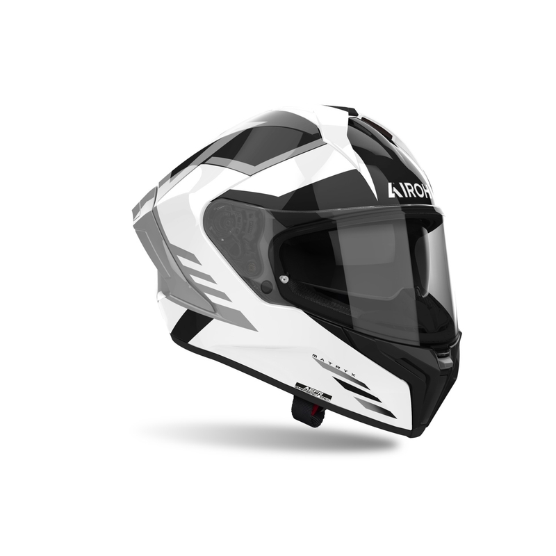 Integralna motoristična čelada Airoh MATRYX Thron bela