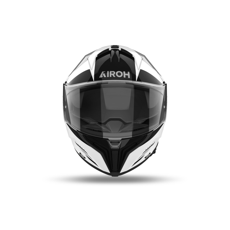 Integralna motoristična čelada Airoh MATRYX Thron bela