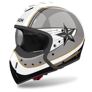 Modularna motoristična čelada Airoh J110 Command glossy grey
