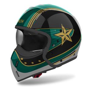 Modularna motoristična čelada Airoh J110 Command glossy green