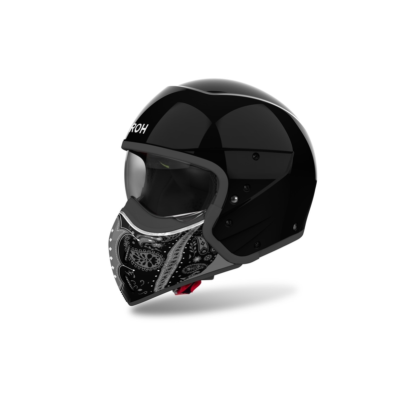 Modularna motoristična čelada Airoh J110 Paesly glossy black