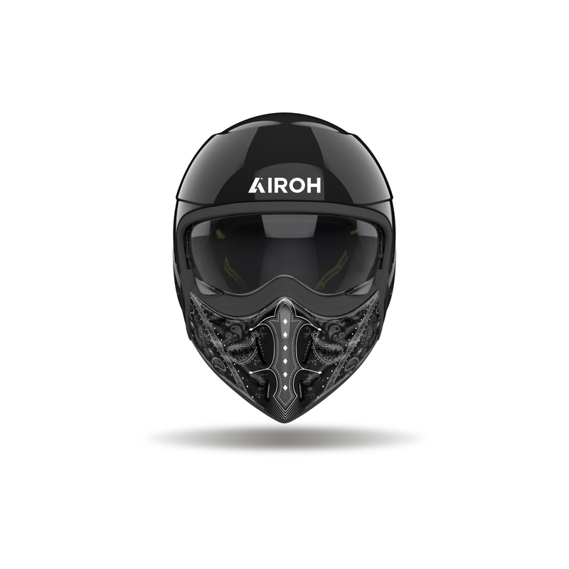 Modularna motoristična čelada Airoh J110 Paesly glossy black