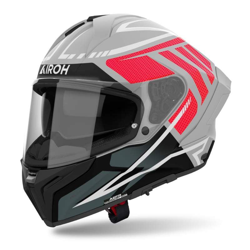 Integralna motoristična čelada Airoh MATRYX Rider mat rdeča