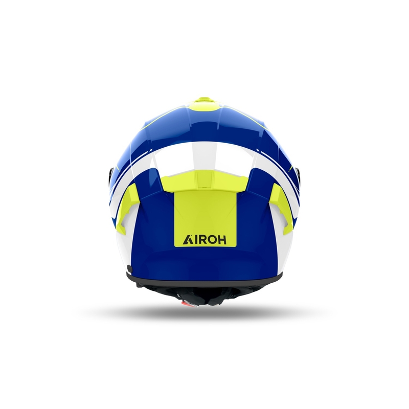 Integralna motoristična čelada Airoh SPARK 2 Chrono sijoča modro-rumena