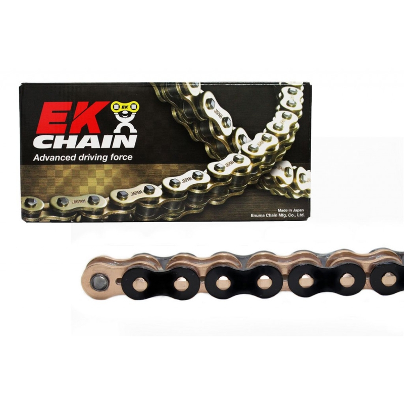 QX-kroužkový řetěz EK 520 SRX2 108 L Black/Gold/GP