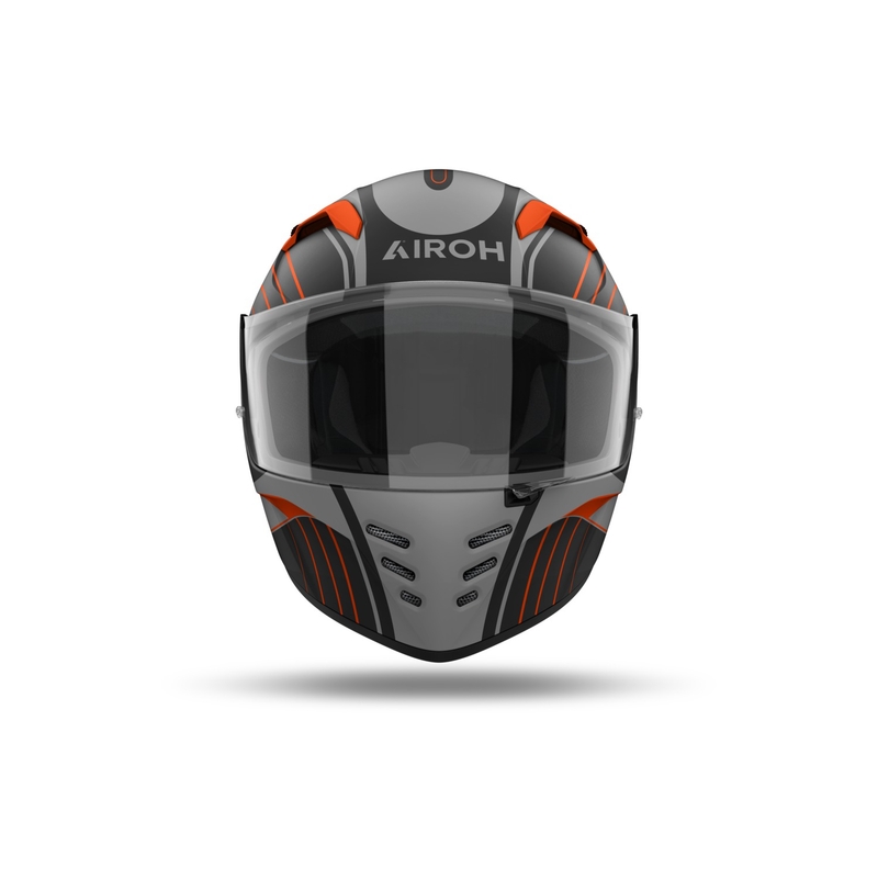 Integrirana motoristična čelada Airoh CONNOR Achieve mat oranžna