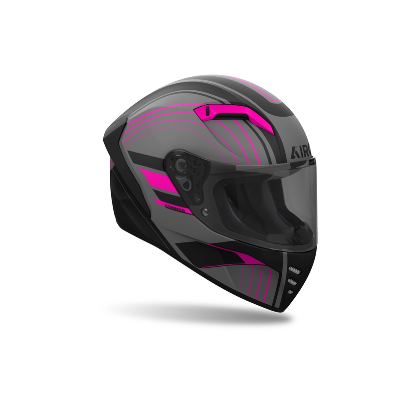 Integrirana motoristična čelada Airoh CONNOR Achieve mat roza