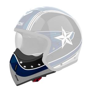 Ščitnik za brado za čelade Airoh J110 Command moder sijaj