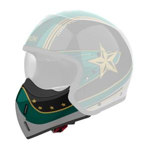 Ščitnik za brado za čelade Airoh J110 Command bleščeče zelen