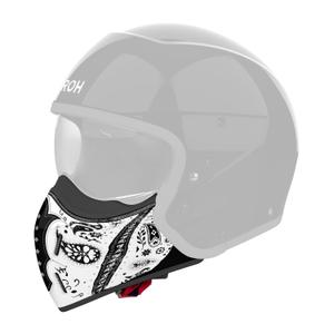 Ščitnik za brado za čelade Airoh J110 Paesly glossy white