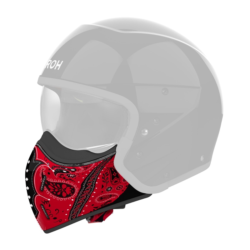Ščitnik za brado za čelade Airoh J110 Paesly glossy red