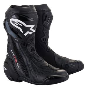 Črni motoristični škornji Alpinestars Supertech R Vented
