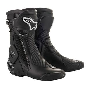 Motoristični škornji Alpinestars SMX Plus 2 Gore-Tex črno-srebrni