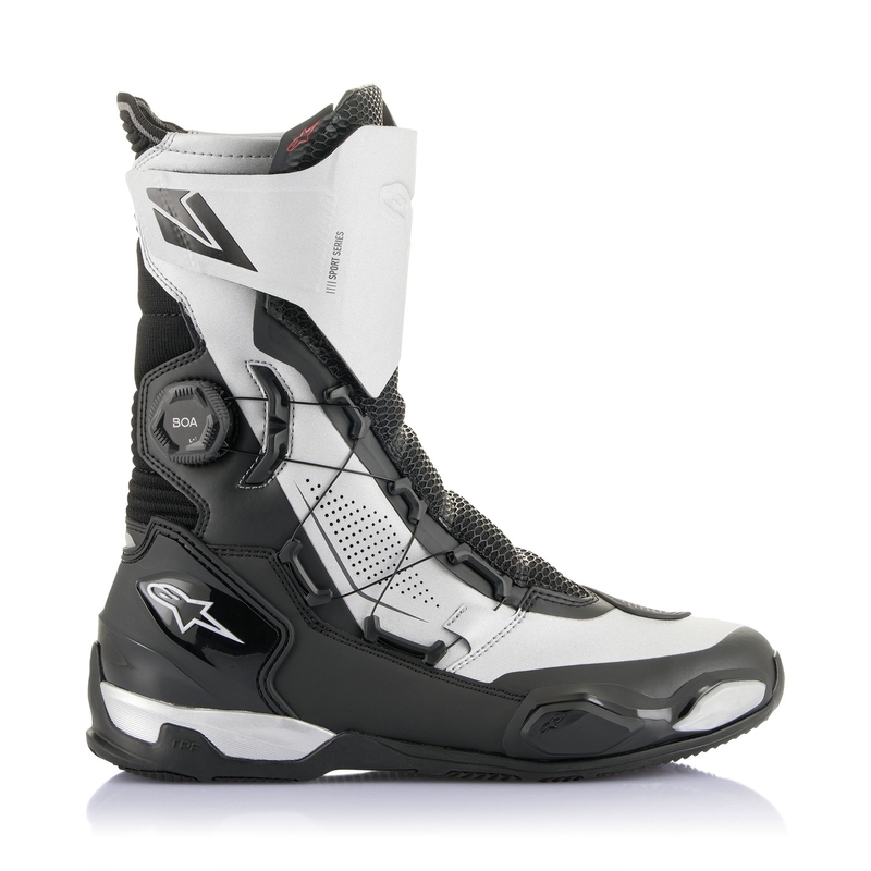 Motoristični škornji Alpinestars SP-X BOA črno-srebrni