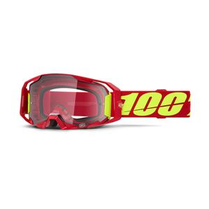 Motokros očala 100% ARmatic rdeča s prozornim pleksi steklom