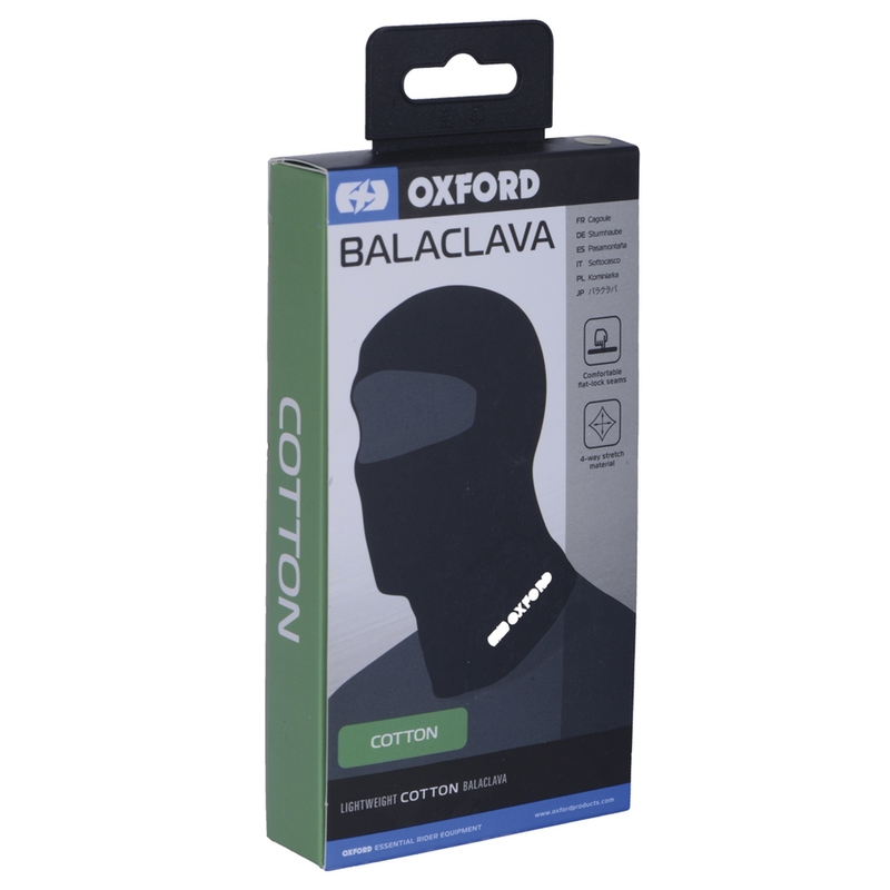 Kapuca Oxford Balaclava črna