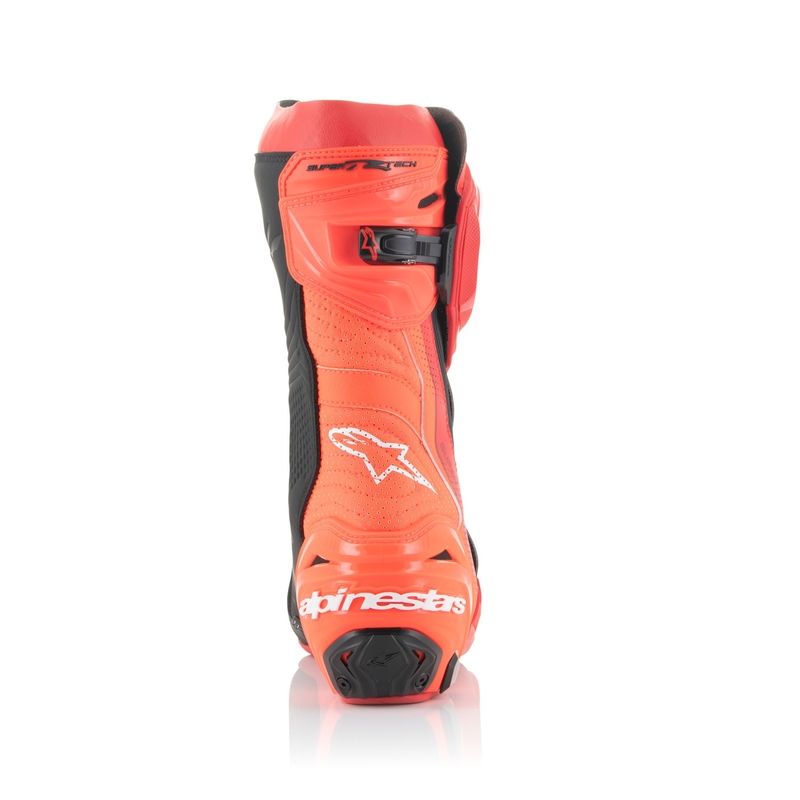 Alpinestars Supertech R Vented motoristični škornji fluo rdeče-rdeči