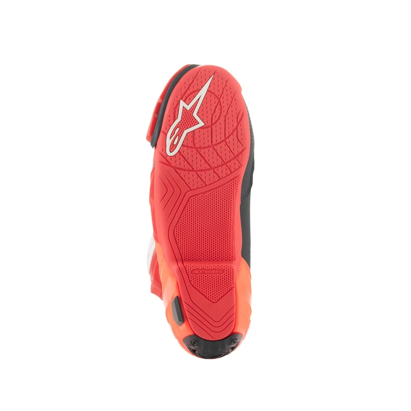 Alpinestars Supertech R Vented motoristični škornji fluo rdeče-rdeči