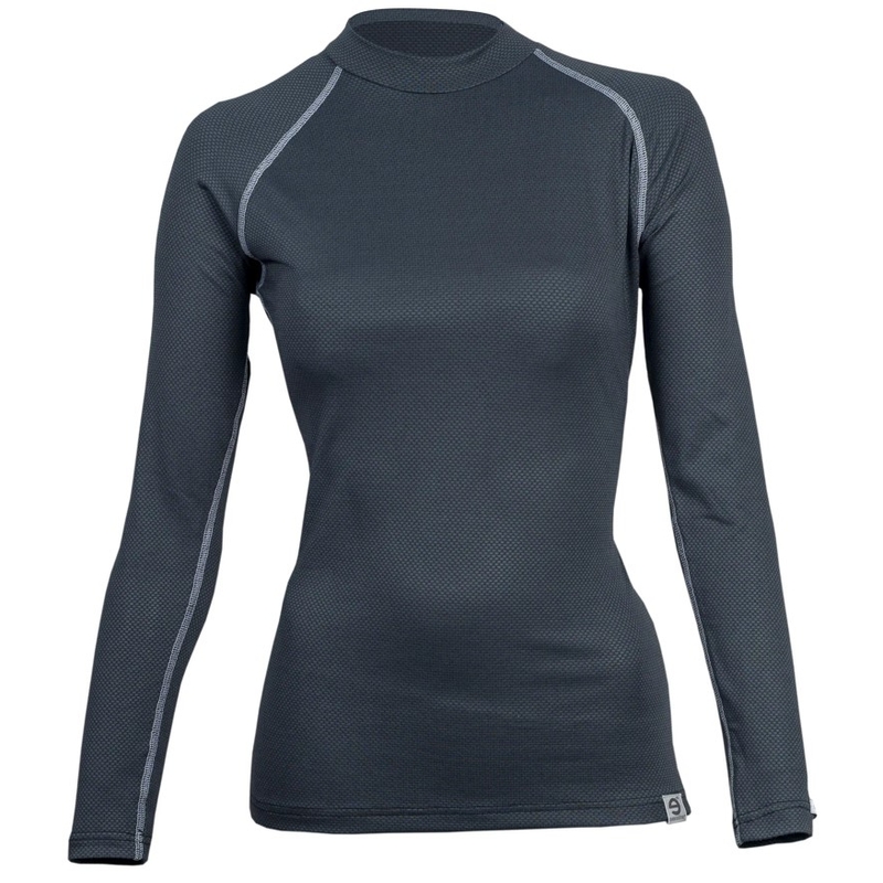 Ženska termo srajca nanosilver® Raglan antracitno siva - dolgi rokavi