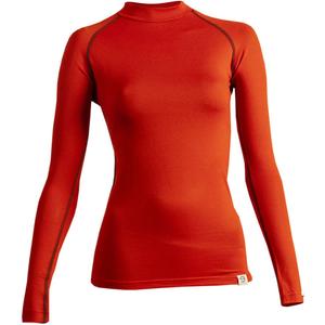 Ženska termo majica nanosilver® MERINO opečnato rdeča