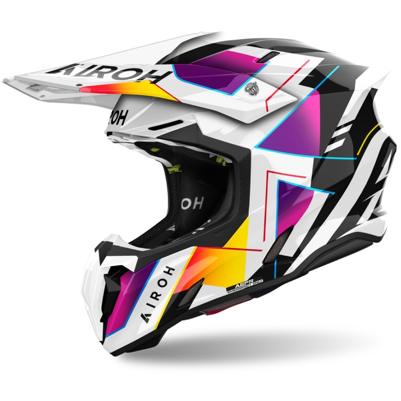 Motokros čelada Airoh Twist 3 Rainbow glossy