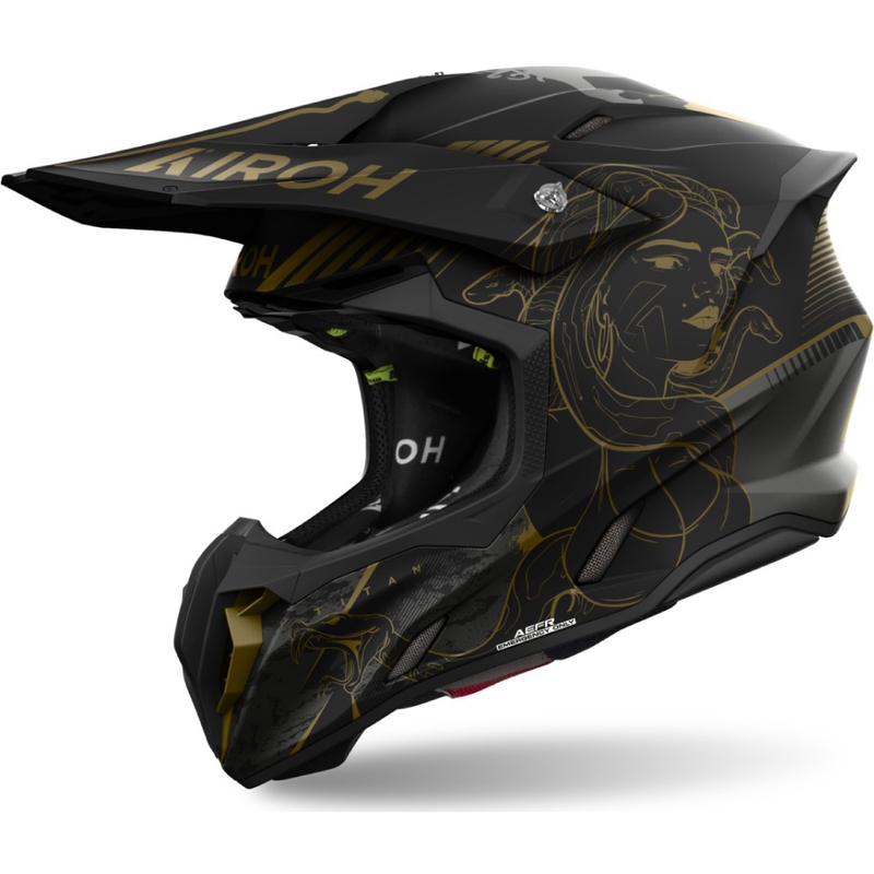 Motokros čelada Airoh Twist 3 Titan mat