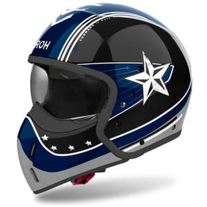 Modularna motoristična čelada Airoh J110 Command sijoče modra