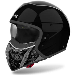 Modularna motoristična čelada Airoh J110 Paesly glossy black