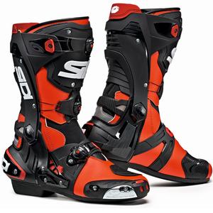 Motoristični škornji SIDI REX rdeča fluo črna
