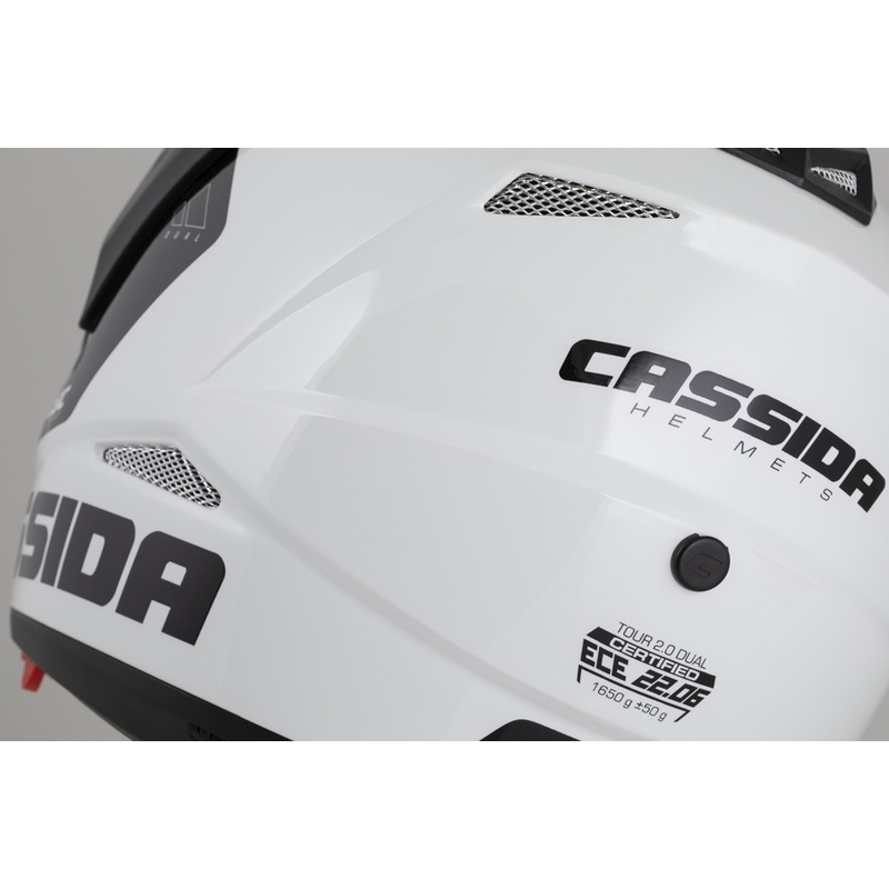 Enduro čelada Cassida Tour 2.0 Dual mat črno-siva z mat črnim vizirjem