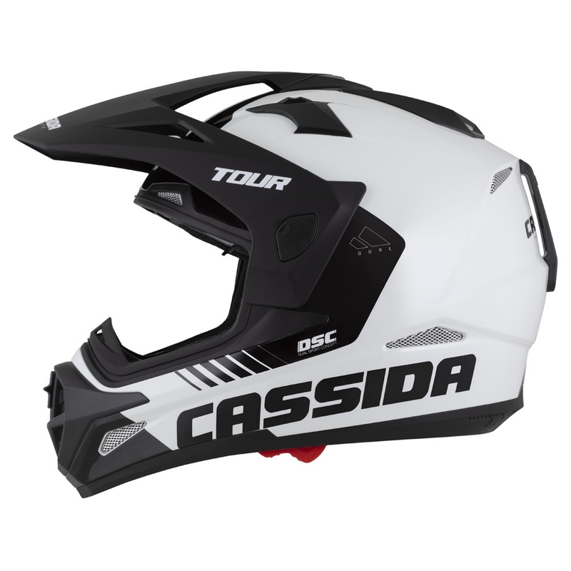 Enduro čelada Cassida Tour 2.0 Dual mat črno-siva z mat črnim vizirjem