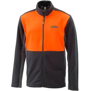 KTM Mechanic Zip črno-oranžen pulover