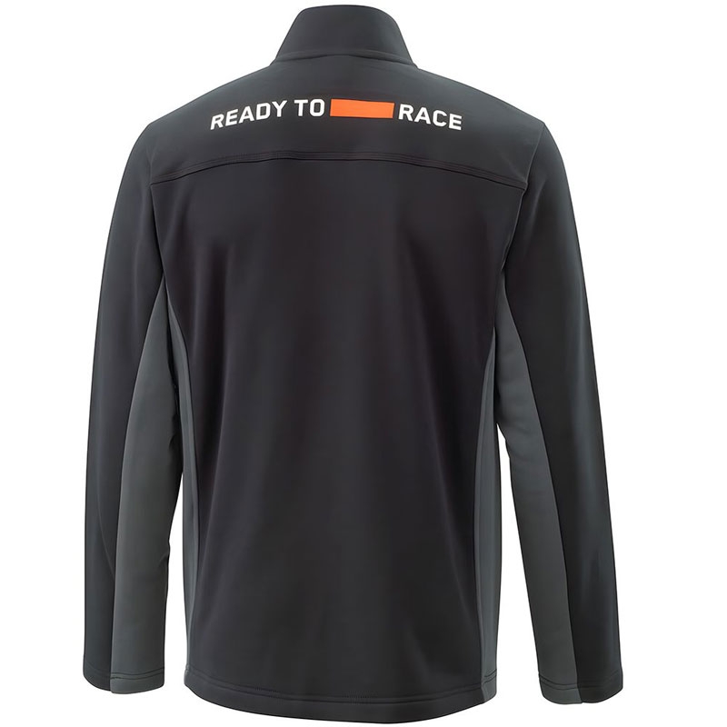 KTM Mechanic Zip črno-oranžen pulover