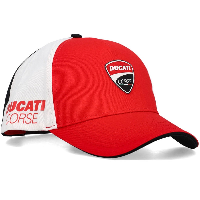 Kapa Ducati Snapback rdeče-belo-črna
