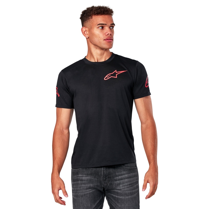 Črna majica s kratkimi rokavi Alpinestars Shouldered Performance