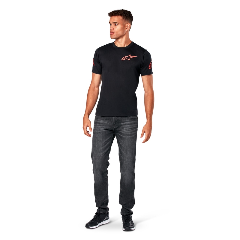 Črna majica s kratkimi rokavi Alpinestars Shouldered Performance