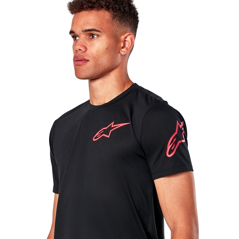 Črna majica s kratkimi rokavi Alpinestars Shouldered Performance