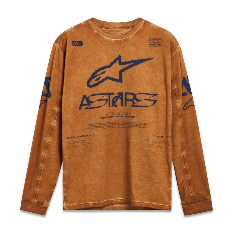 Rdeča pletena majica z dolgimi rokavi Alpinestars Nook
