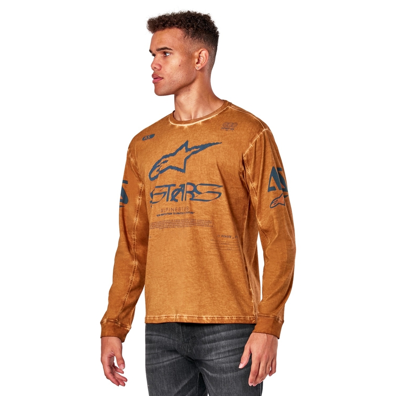 Rdeča pletena majica z dolgimi rokavi Alpinestars Nook