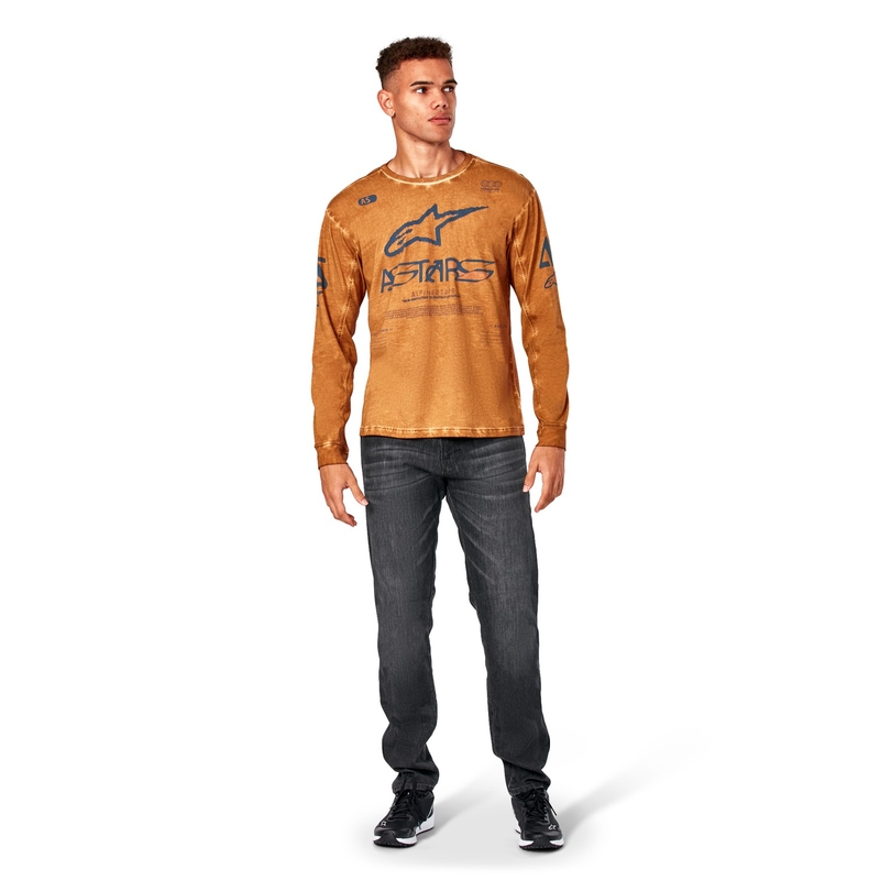 Rdeča pletena majica z dolgimi rokavi Alpinestars Nook
