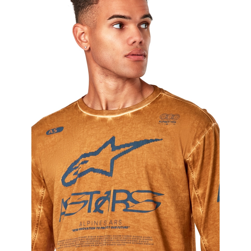 Rdeča pletena majica z dolgimi rokavi Alpinestars Nook