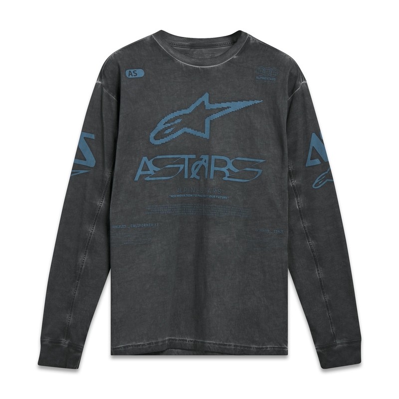 Pletena majica z dolgimi rokavi Alpinestars Nook, temno siva