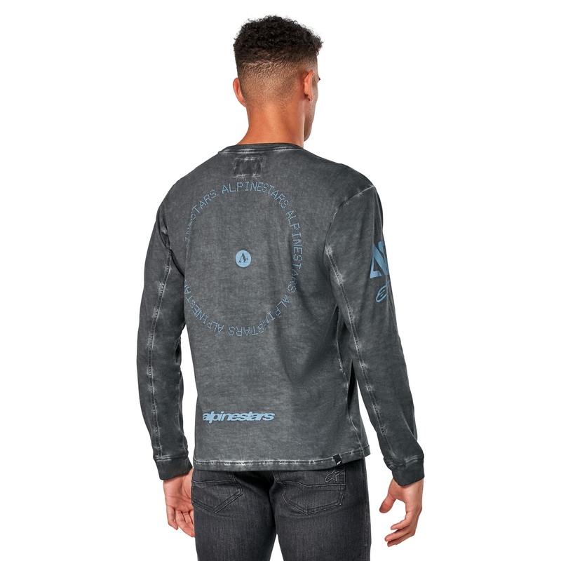 Pletena majica z dolgimi rokavi Alpinestars Nook, temno siva