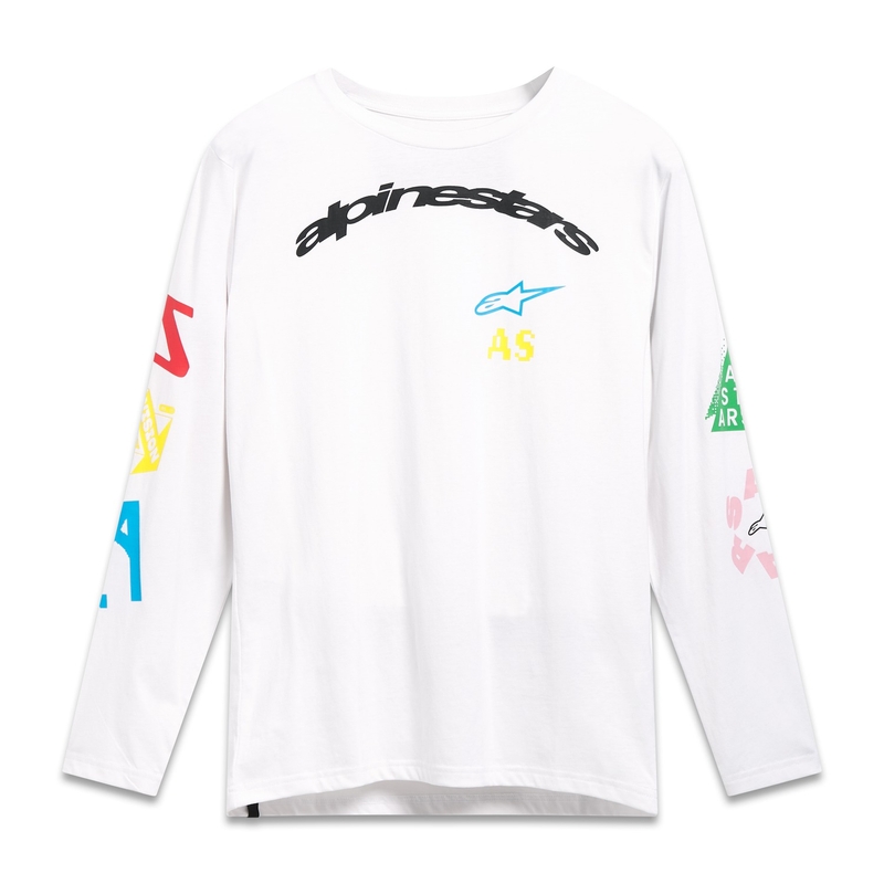 Alpinestars Brundo CSF bela majica z dolgimi rokavi